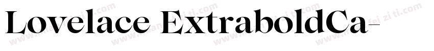 Lovelace ExtraboldCa字体转换